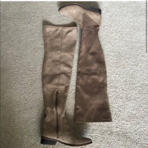 👢👢👢ALDO ELINNA TAUPE SUEDE OVER KNEE 👢 👢👢